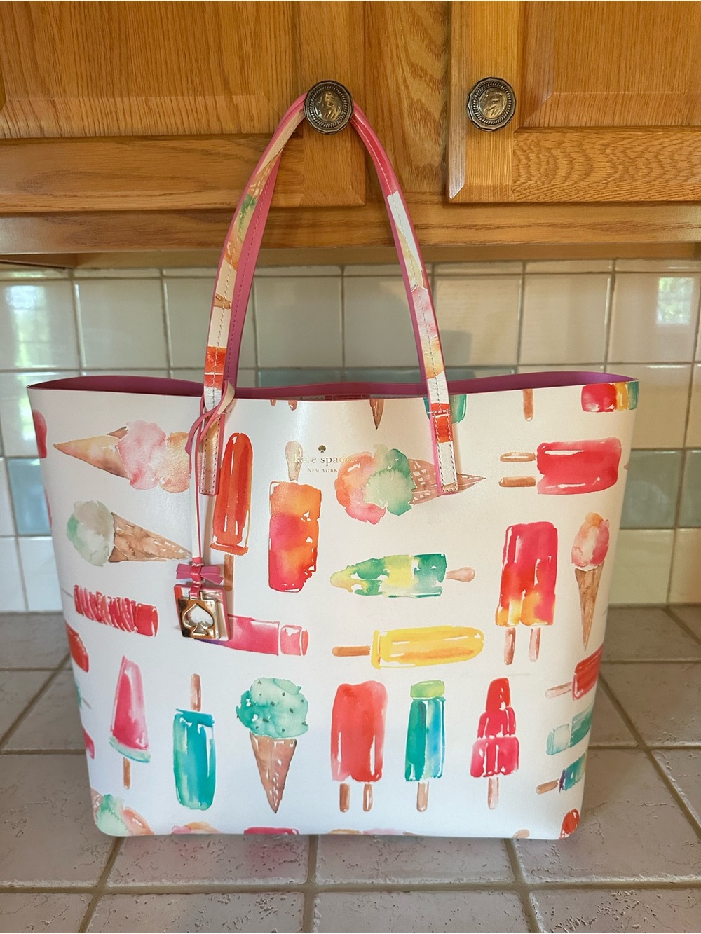 ♠️Kate Spade Popsicle & Ice Cream Print Tote Bag  🍭🍦